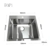 Reduced Price Multifunction Stainless Steel Topmount Handmade Rectangular Kitchen Sink