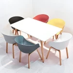 Restaurant Table et Chaise Comedores 6 Sillas White Dining Table