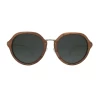 Retro Classic round wooden frame glasses luxury high quality sunglasses wood polarized wooden sunglasses women