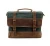 Import Retro mens canvas leather laptop messenger bag canvas shoulder briefcase business from China
