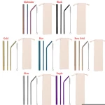 Reusable Stainless Steel 304 Stainless Steel Metal Straw