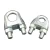 Import Rigging Hardware Fastener Malleable Steel Zinc Plated DIN 741 Wire Rope Clip from China