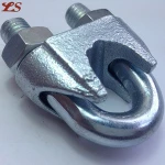 rigging hardware galvanized U-shaped DIN741 Malleable Steel Wire Rope Clips