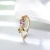 Import RINNTIN SR208 sterling silver ring 14k gold jewelry wholesale nail fashion ring from China
