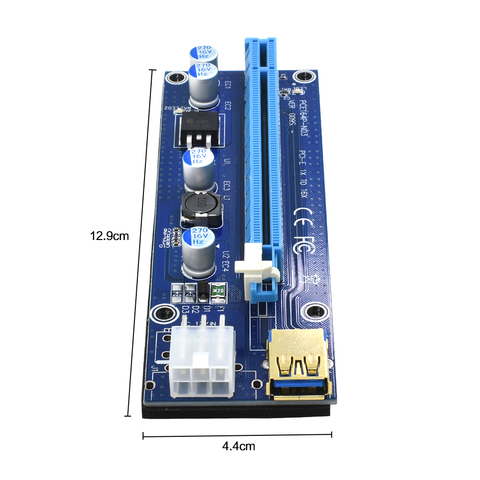 Power Plug Riser Buy Risers Ver 009s Pci-e 1x To 16x Riser Card Extender Pci Express ...