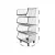 Import Rolling stackable 5 tier wire basket stand cart floor standing storage bins fruit vegetable snacks pantry organizer with wheels from China