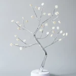 Rose Star Flower Tree Lights Led Desktop Light Table Lamp Night Light Holiday Decoration  Indoor For Home By Usb Or Battery