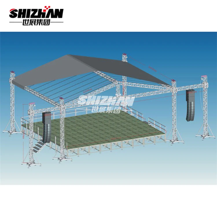 Rotating lighting roof truss tower system