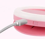 Round Charging LED Flash Beauty Photo Cellphone Selfie Live Streaming Video Camera Fill Light