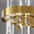 Import Round simple LED Nordic high-grade gold crystal chandelier from China