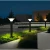 Import round solar 170mm 7W pillar lamp yard garden wall door post landscape lamp light from China