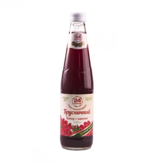 Russian Wholesale Fruit Drink LINGONBERRY NECTAR WITH PULP 0.33 L Fruit Juice Drink