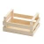 Import Rustic natural rectangle crate wooden boxes square wooden slats set of 3 from China