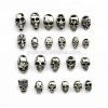 S940 Wholesale stainless steel skull beads for bracelet jewelry making, metal skull head beads