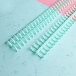 SAITAO A4 Size 30 Holes Plastic Binding Clip File Documents Croppable Loose Leaf Rings