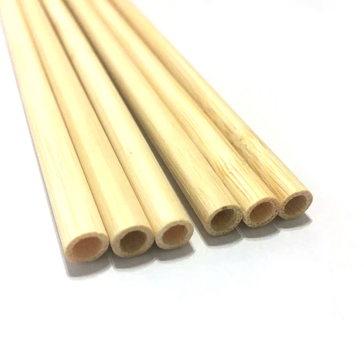 Sales Environmental Protection Reusable Unified Inner And Outer Diameters Bamboo Peel Straw Bamboo Straw