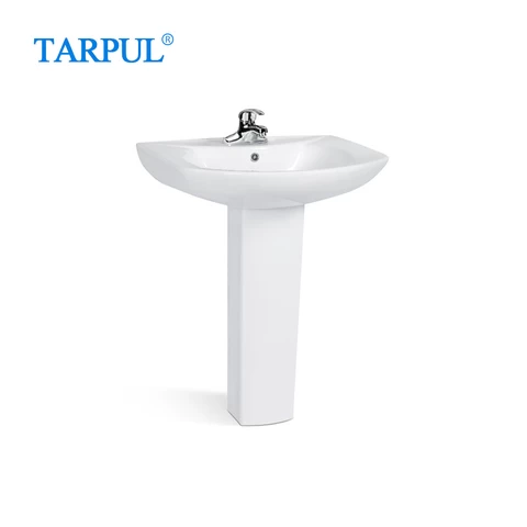 Sanitary Ware Bathroom WC Porcelain Wash Basin Ceramic Washroom Pedestal Sink