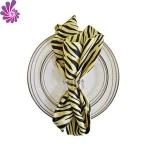 Satin wedding table napkin