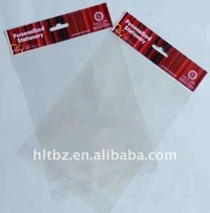 self-adhensive opp plastic gift bag with header for correction fluid