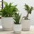 Import Set of 3 Small to Medium Sized Round Modern Ceramic Garden Flower Pots, White Plant Pot Ceramic from China