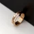 Import Shell And Crystal Inlay Ring Rose Gold Color Fashion Titanium Steel Roman Numeral Jewelry Birthday Gift Woman Weeding from China