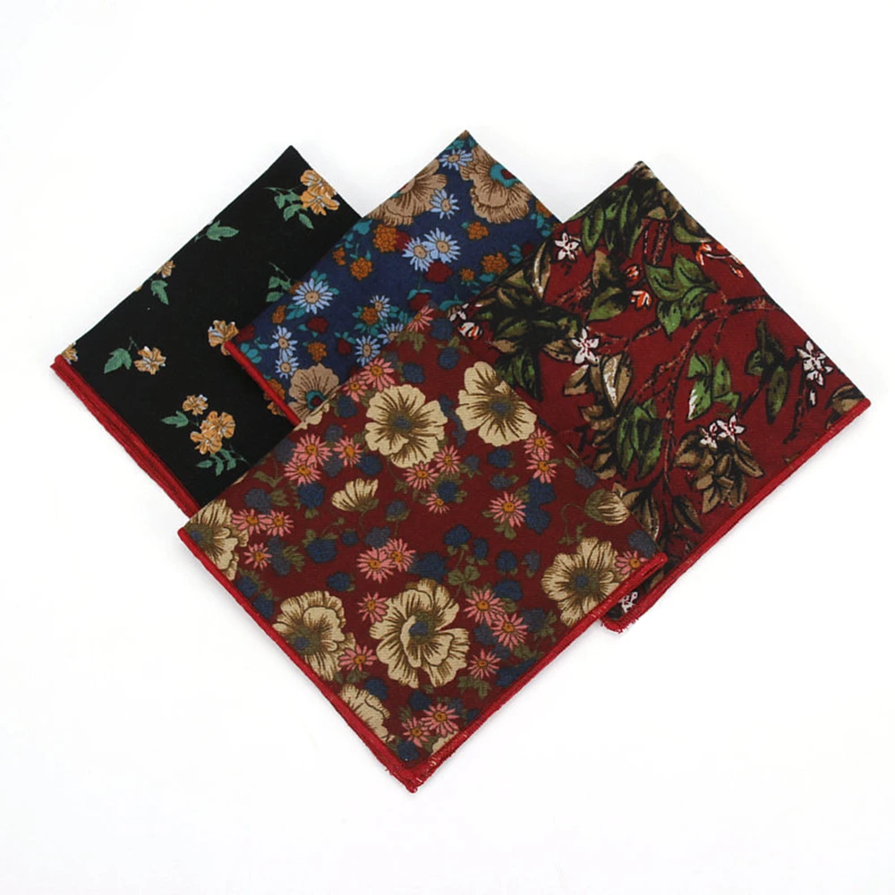 Shengzhou Cheap Floral 100% Cotton Men&#x27;s Printed Handkerchief