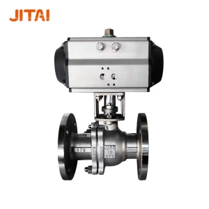 Side Entry Fire Safe Gas Full Port Floating Flanged Pneumatic Actuated Stainless Steel Ball Valve From CE Manufacturer with Low Price