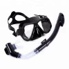Silicon diving goggles and mask set dry top snorkel set