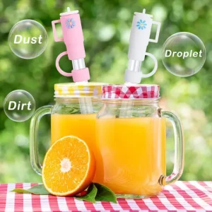 Silicone Anti-Spill Plug Straw Cap for 10mm Straws Eco-Friendly Wine Accessories Welcome Gifts Party Travel Agency Promotions