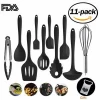 Silicone Heat-Resistant Non-Stick Kitchen Utensils Cooking Tools 10+1 Piece