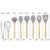 Import Silicone Kitchen Utensils 8-Piece Cooking Utensils Set with Wooden Handle from China