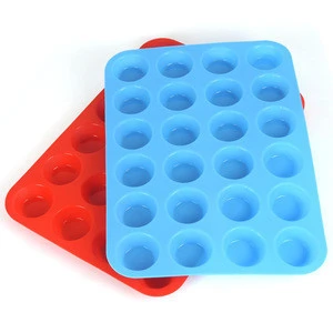 Silicone Muffin Pan Cupcake molds Regular 24 Cups Muffin Tin, Nonstick B.P.A. Free Food Grade Silicone Molds Baking Cups