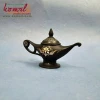 Silver engraved black antique lamp handicraft handmade decor metal vases