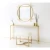 Import Simple Elegant With Gold Surround Gold Cross Design Frame Large Dressers with Circular Mirror from China