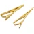 Import Simple Gold Plated Men Groons Tieclips Tray Tie Tack-Tie Bar Clips from China