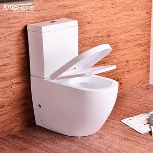 siphonic single toilet, elegant washdown toilet bowl, ceramic two piece water closet