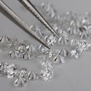 Small size 1.3mm-2.6mm white excellent quality round cut uncertified loose diamonds  for sale