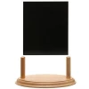 Small Tabletop Natural Display Stand Removable Erasable Chalk and Marker used Blackboard