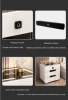 Smart Bedside cabinet solid wood simple modern multi-function with light fingerprint lock wireless charging bedside cabinet