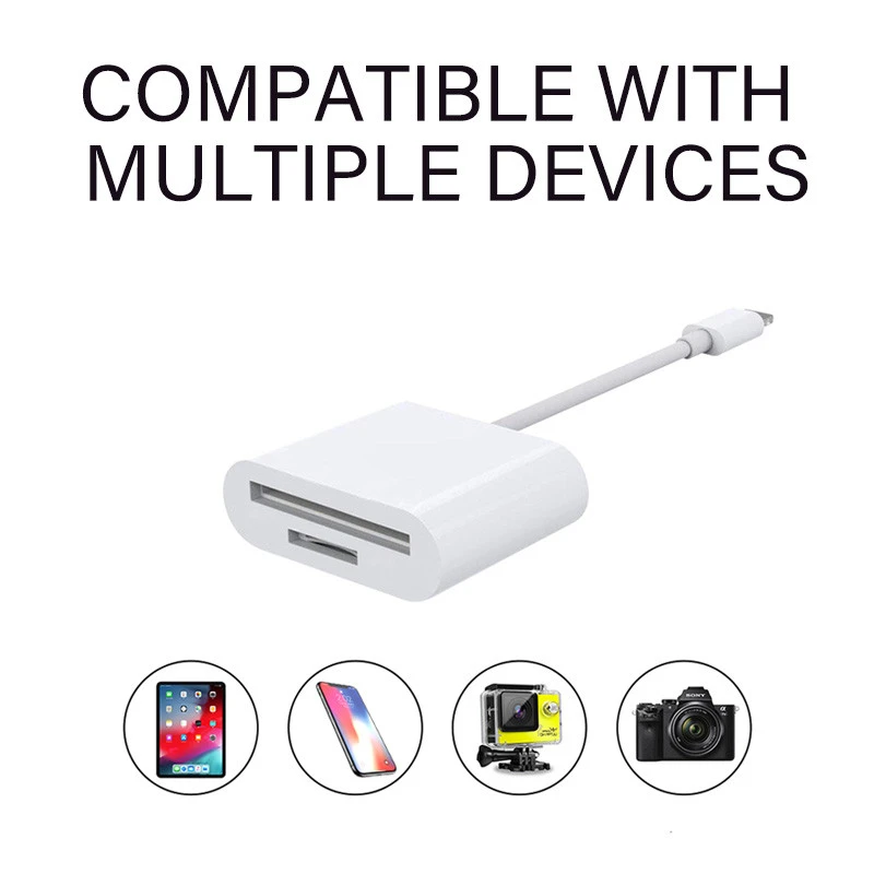 smart card reader 2020 amazon top seller sd/memory card reader wholesale for apple iphone 768 all in 1 card reader