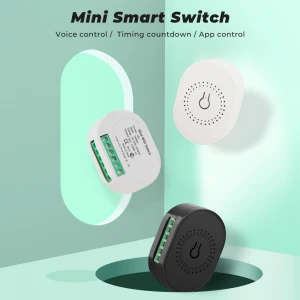 SMATRUL Tuya Wifi Mini Switch Module Controller 16A Smart Timer Automation DIY Light Wall 2 Way Control Alexa Google Home