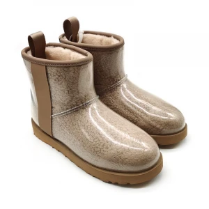 snow boots fashion womens shoes warm rain boots flat casual boots hotsale shoes matched with bags with real fur lining