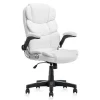 SOHO Office Furniture Adjustable Ergonomic Swivel PU Leather Executive Desk Chair with Padded Armrests High Back Office Chair