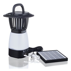 solar power anti mosquito insert killer trap lamp electric bug zapper with led camping lantern tent light