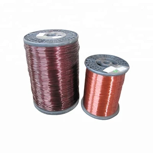 Solderable self bonding polyurethane heat bond 155 class copper winding wire,PEW130 PEW150 enameled copper wire price