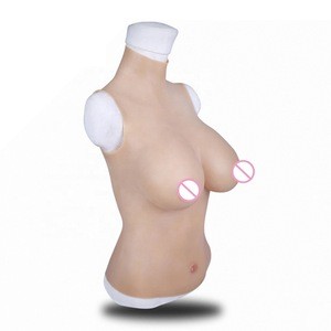 Solid C Cup Half Body Silicone Breast Form Prosthesis Transvestite Crossdresser