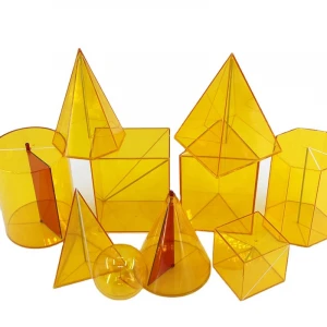 Solid geometric shapes montessori geometric solids plastic geometric figure