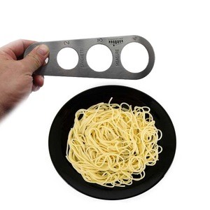 Spaghetti Measure Gadgets Stainless Steel pasta measuring tool Ruler with 4 Serving Portions