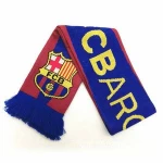 Sports Souvenir Manufacturers Custom Acrylic Knitted Football Cheer Fan Scarf