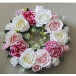 SPR 40CM wedding decoration  arrangements weddings table centerpiece flower wreath ring party & home backdrop decoration